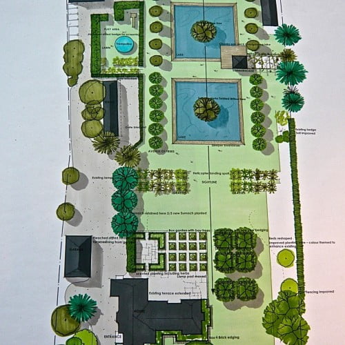 Drawing-for-a-large-formal-garden-in-berkshire - Jo Alderson Phillips